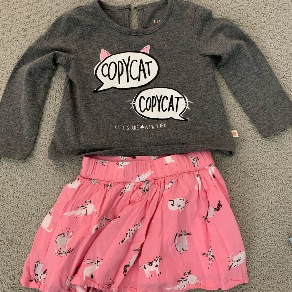 Kate spade skirt two piece outfit